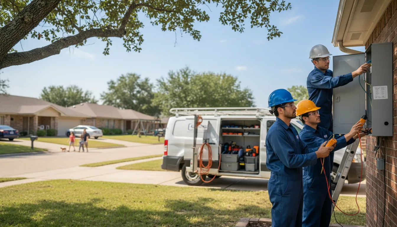Certified electrician providing emergency electrical services in Columbus, KS